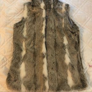 Aeropostale Faux Fir vest